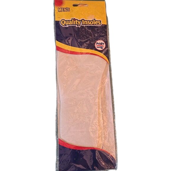 NOS Men's Quality Insoles By Pride Corp. Relieves Discomfort, Feet, Foot, Foam - Picture 1 of 4